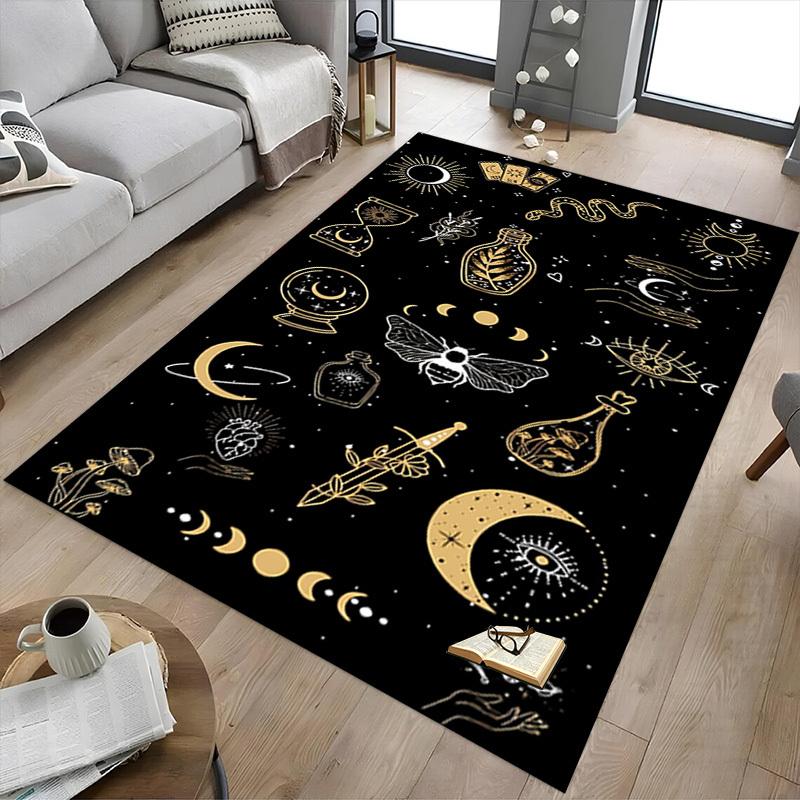 1pc astrology esotericism Carpet Anti Slip Polyester Floor Mat for office.Bedroom
