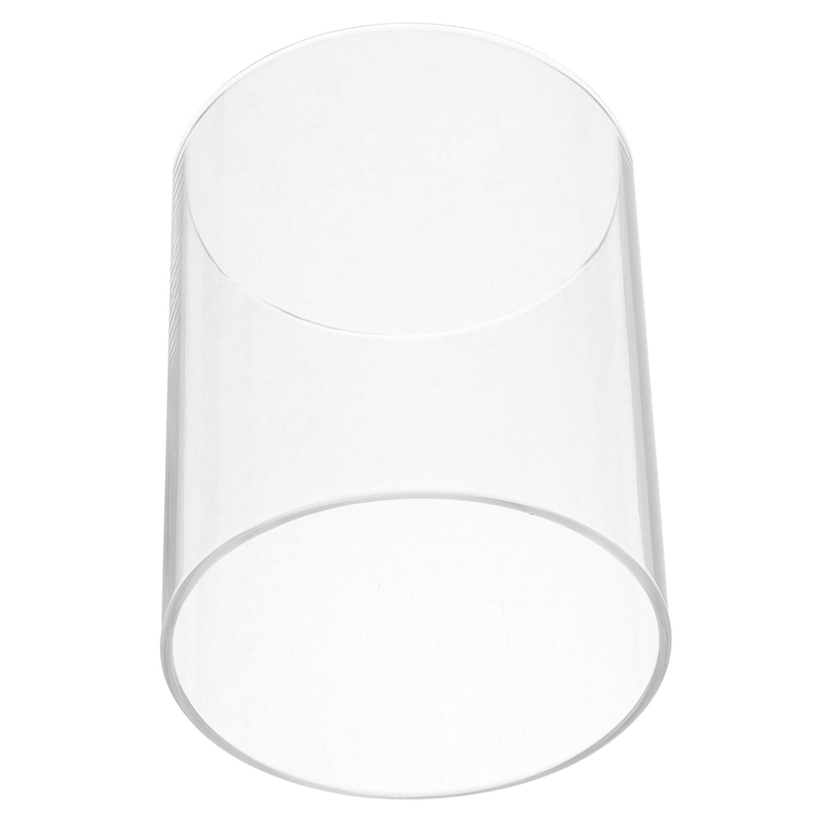 

Toyvian Glass Candle Holder Cover, Single Candle Holder, Candle Lampshade Protector, Transparent Candle