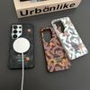 Ins StyleTrendy Graffiti Case For Samsung Galaxy S26 Ultra /S25 Ultra/S24 Ultra/S25 S24 Magnetic Wireless Charging Clear Cover