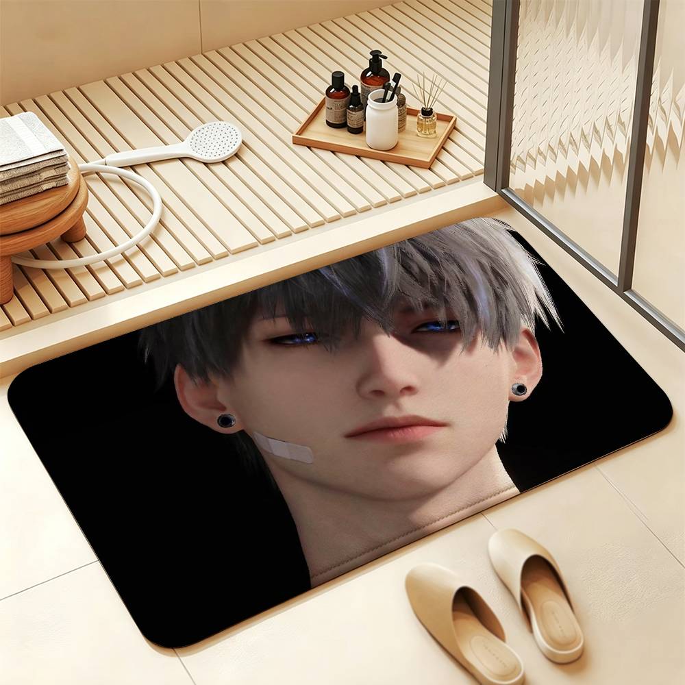 Xavier Shen Xinghui Love and Deepspace Short Plush Rug Carpet Machine Washable Soft Comfortable Anti‑Slip Floor Mat Home Decor
