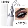Julystar 4pcs Solid Eyeliner Pencil Set Matte Long-Lasting Waterproof Quick-Drying Cream Eyeliner Pen Smudge-Proof Eye Makeup Cosmetics Kit