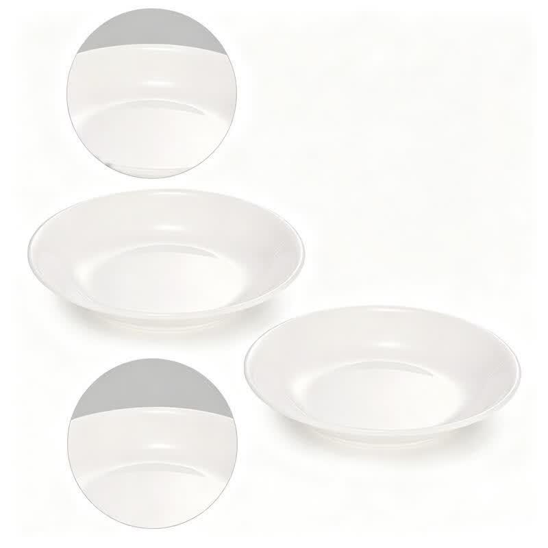 Chuzhou A5 Thickened White Melamine Deep Dinner Plate