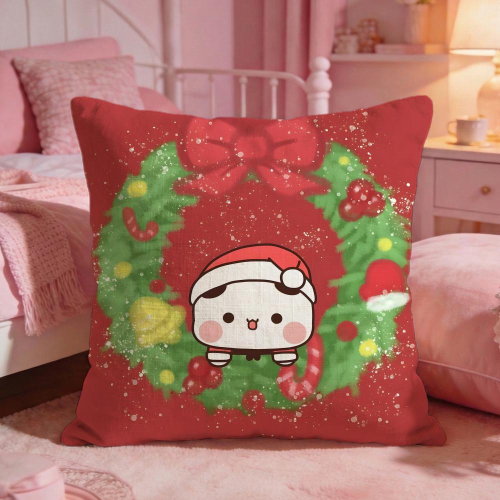 BUBU DUDU Cute Bear Cushion Cover Premium Comfort Reversible Pillow Cove Two In One Design For Any Room  Car Interior