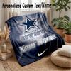 Dallas Cowboys Personalizowany Koc Flanelowy Nadrukuj Swoje Imię Tekst Miękki Ciepły Koc Prezent Świąteczny