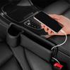 Front Left Seat Gap Storage Box Console Side Seat Filler Organizer w/Cup Holder
