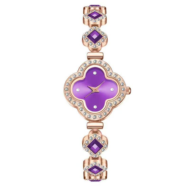Four-Leaf Clover Quartz Women's Fashion Bracelet Watch