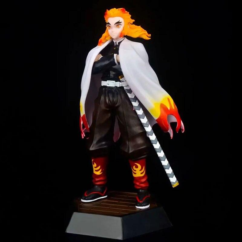 Anime Demon Slayer Kimetsu No Yaiba Kyojuro Rengoku Pvc Action Figure Japanese Anime Figure Model Toys Collection Doll Gift