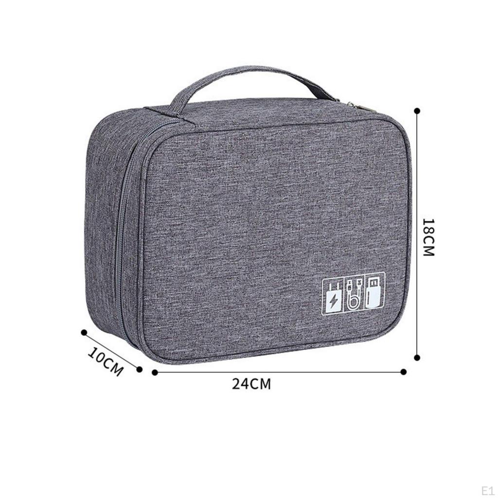 Travel Cables Organizer Bag Waterproof Portable Electronics Pouch Large Capacity