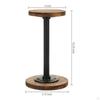 Hat Display Holder with Metal Pipe Cap Organizer Rustic Burnt Wood