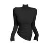Women's Slim Fit Irregular Long Sleeve Top
