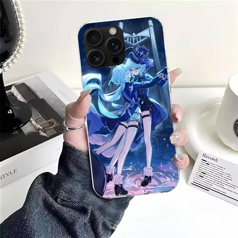 Genshin Impact Furina Soft Phone Case For IPhone 11 17 Air 16E 16 Pro Max 15 + 14 Plus 13 Mini 12 Apple 7 SE 8 Fundas Coque 11 1