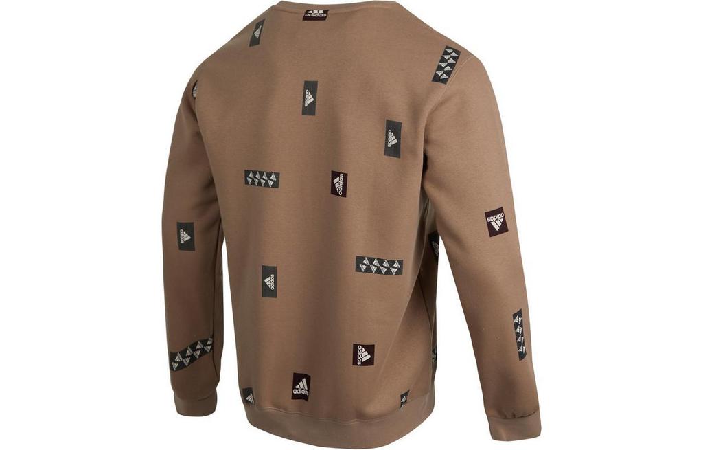 Adidas CNY Sweatshirts Men's Brown Crew Neck Thickened Regular HN8983