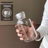 High-Temperature Resistant Glass Cup with Double Lid & Straw - Portable Large Capacity for Cold Brew, Coffee, Milk, or Water