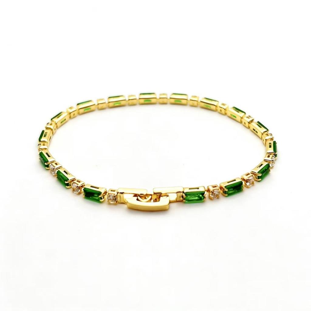 Bracelet de Tennis Zircon Violet - Bijou Élégant pour Femme