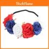Fascia Corona di Fiori Rossa Bianca Blu Per le Celebrazioni del Giubileo della Regina