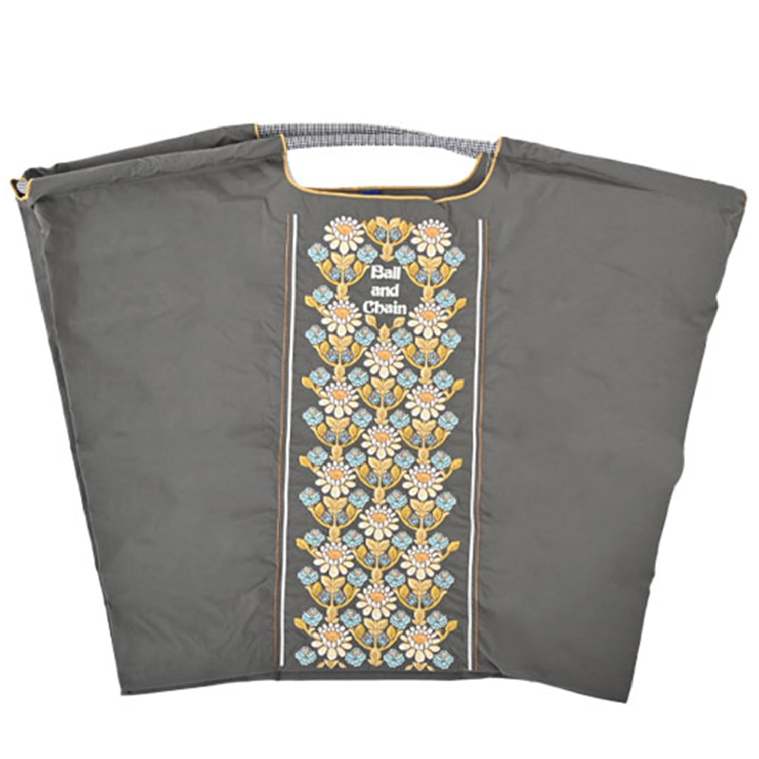 

Шариковая цепочка Большой размер FLOWER LINE Цветочная линия Цветочная Эко-сумка Сумка для покупок Сумка-тоут 301146 [Ball & Chain] & (К.ГРЕЙ, Л.)