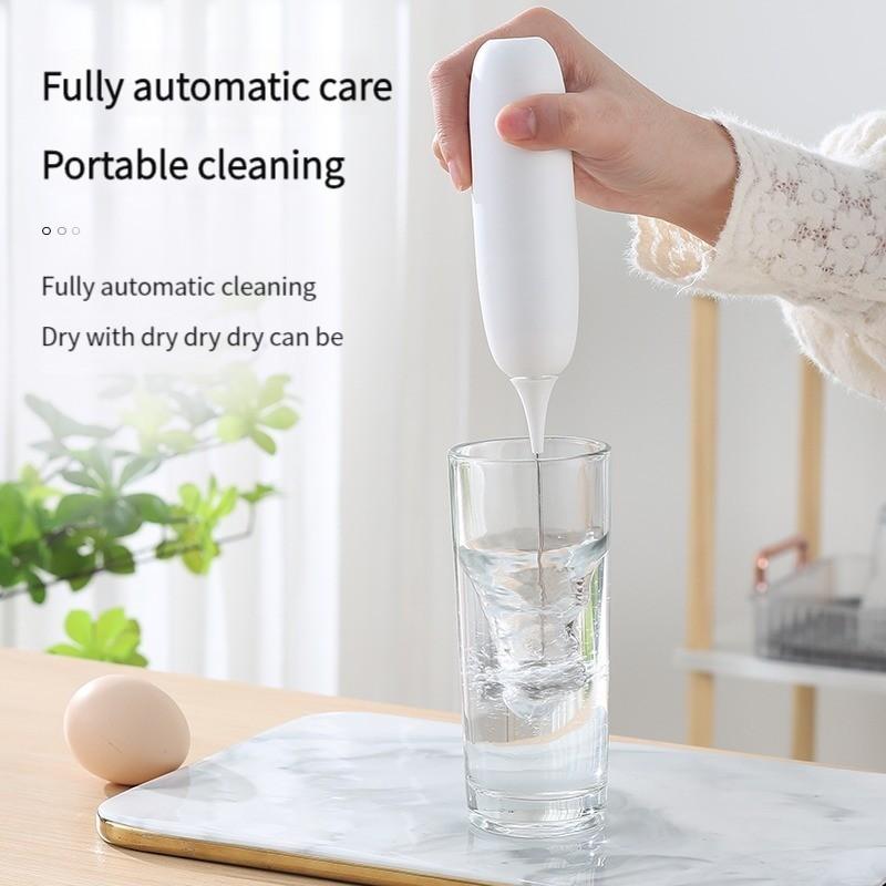 Electric Milk Frother, Handheld Wireless Milk Foamer for Coffee, Latte, Cappuccino, Baking, Mixing