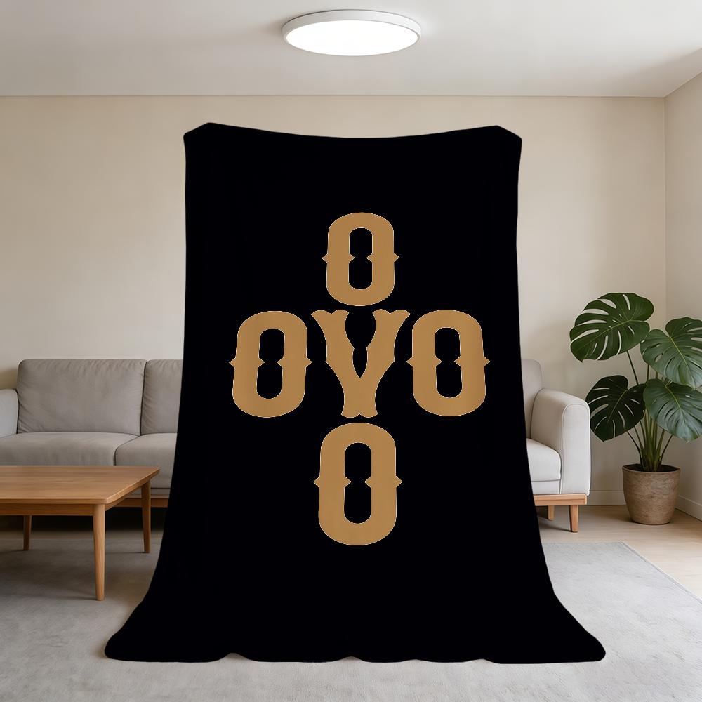 Blanket Super Warm Comfortable Plush Throw Blanket Child Home Sofa Rapper Bedroom D-Drake-ES OVO Gift