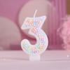 Macaron Colorful Ball 0-9 Creative Digital Birthday Decoration Candle