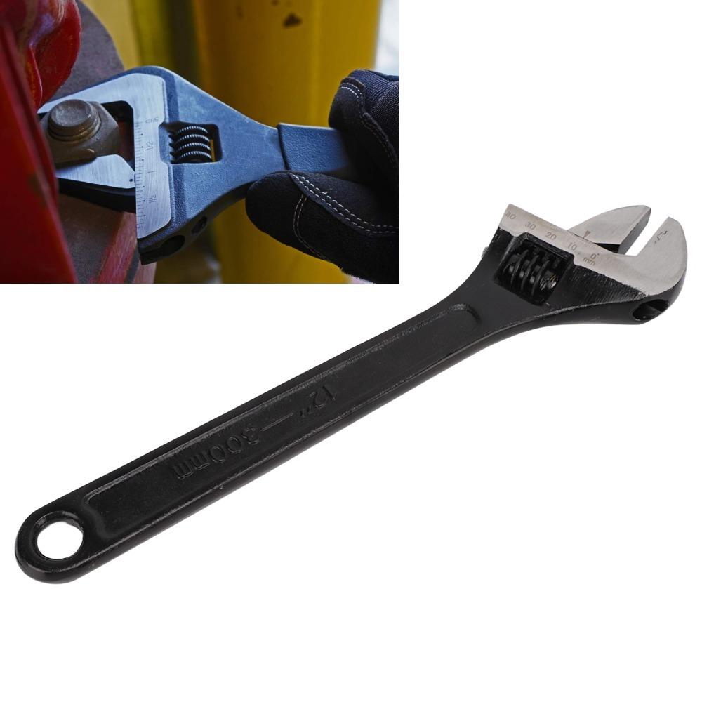 Adjustable Adjustable Wrench 45 Steel Open End Wrench New Black Oxide Wrench  General Maintenance