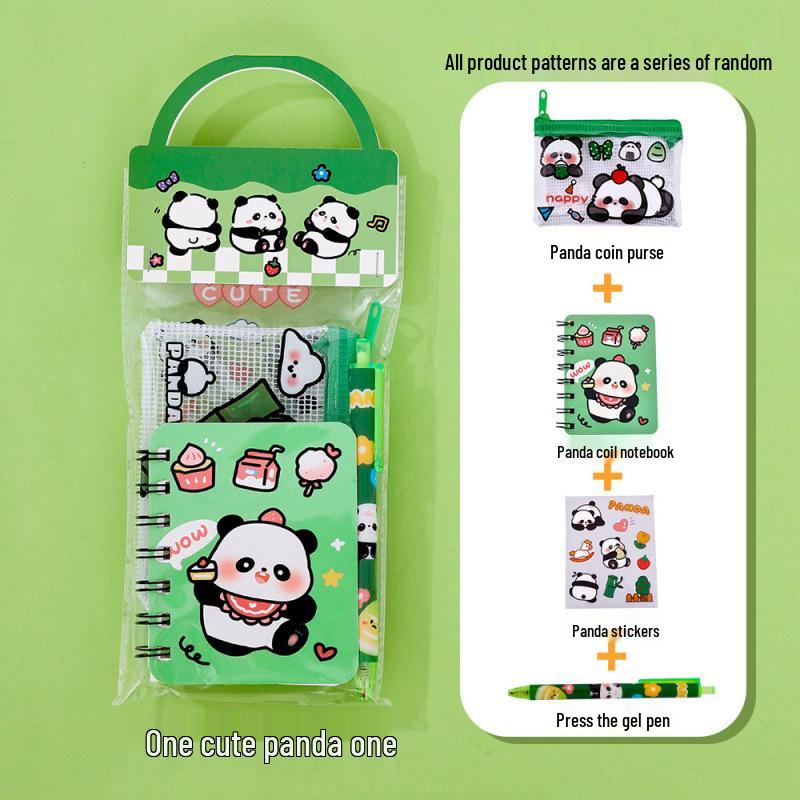 

Panda Stationery Set: Cute Gift Box & Handbag for Students & Souvenirs