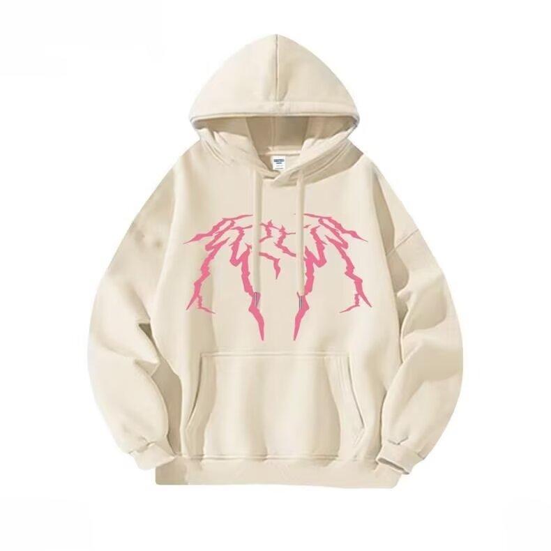 Hong Kong Style Retro Sweater Men's Spring and Autumn Men's Hooded Sweater American Heavy High Street Ins Fashion Brand Baggy Coat
