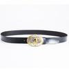 Gold Men's Belt Whole Two-layer Cowhide Fashionable Retro F Letter Belt Plate Buckle