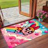 Anti‑Slip Crystal Velvet Floor Rug, The Powerpuff Girls Design Carpet for Indoor Living Bedroom Home Decoration