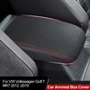 Car Armrest Box Center Console Lid Armrest Cover Car Accessories PU Leather Cover for VW Volkswagen Golf 7 MK7 2012 -