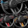 Top Suede Trim LHD RHD Sticker For Mazda 3 Axela -2024 2025 CX30 CX-30 -2025 CX50 CX-50 -2025 Car Steering Wheel