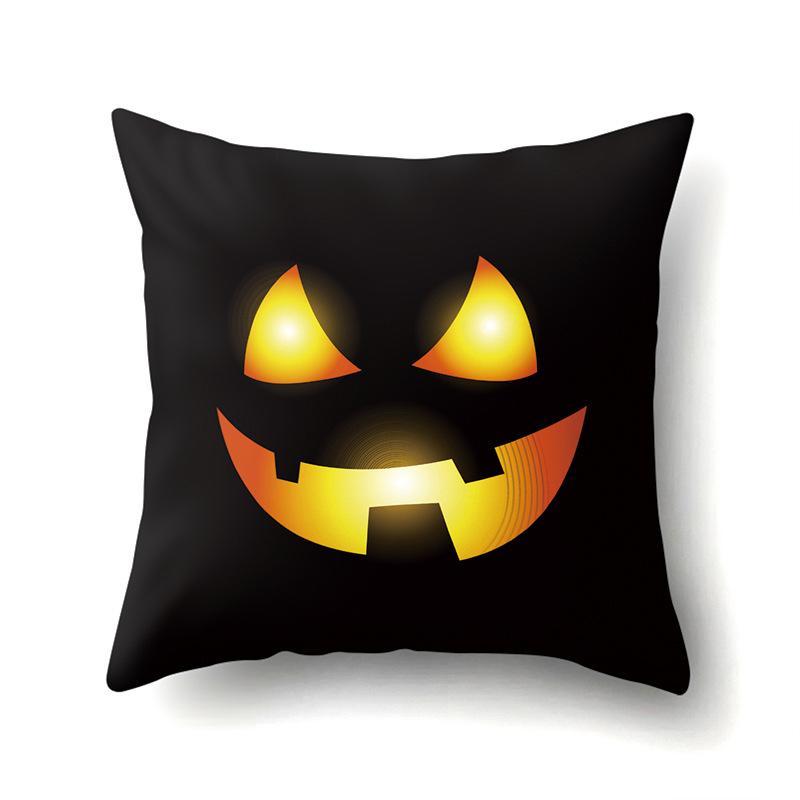 Halloween Pillowcase Car Waist Pillow Pumpkin Sofa Cushion Cover Office Home Living Room Pillowcase
