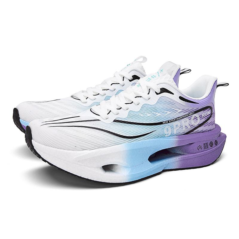 Parent-child Sports Shoes Racing Shock Absorption Marathon Red Rabbit 9PRO Male and Female Adolescent Students Carbon Plate Breathable Mesh Shoes