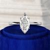 1CT 2CT 3CT Marquise Cut Solitaire Moissanite Engagement Ring For Women   Copper6 Prong Wedding Band With Certified