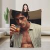 Jacob Elordi Schauspieler Porträt Decke Picknick Flanell Bettwäsche Überwürfe Für Heimdekoration Weich Warm Design Qualität Tagesdecke Geschenkidee