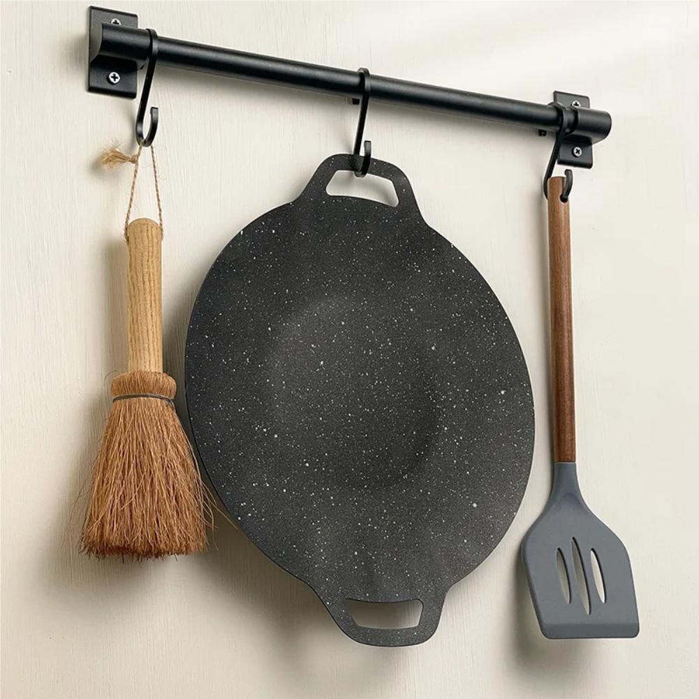 Roasting Round Pans Korean Aluminum Nonstick Grill Top Griddle Pan Bbq Fry Grill Outdoor Cast Iron Barbecue Griddles Grill Pans