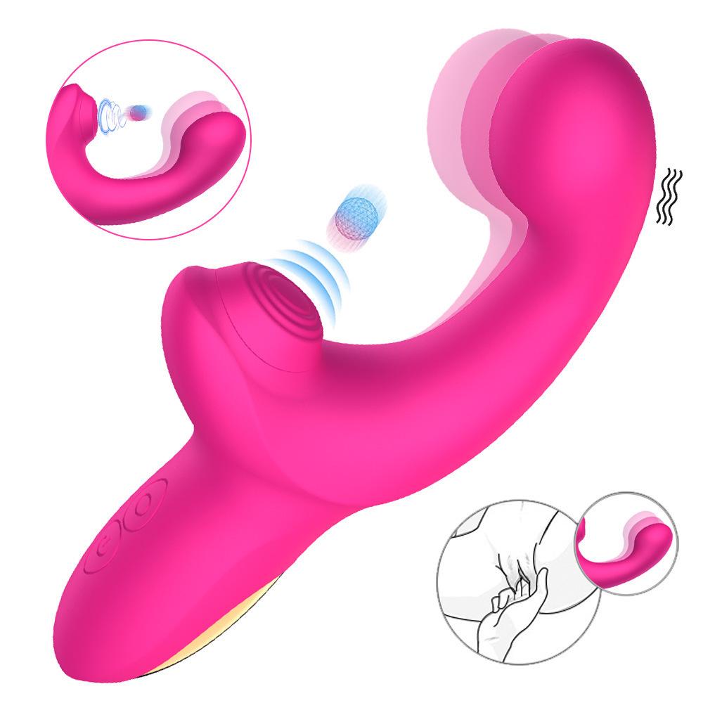 G-Spot Vibrating Massager Stick - Thousand-Person Charm Climax Sucking Erotic Toy for Women