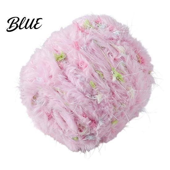 Smooth Weaving Yarn 33M Faux Fur Blend Yarn Soft Fuzzy Mohair for Crochet Thread Knitting DIY Sweater Scarf Hat Colorful Craft Beginners Knitting
