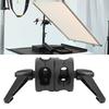 Photography Light Reflector Support Dual Wheel Turntable Mounting Adapter Grip Heads for Light