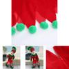 Velvet Boys Girls Christmas Elf Outfit Xmas Party Cosplay Set
