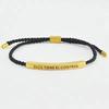 Hot Sale Spanish Dios Tiene El Control Inspirational Bracelet Colorful Braided Rope Bracelet with Encouragement Card