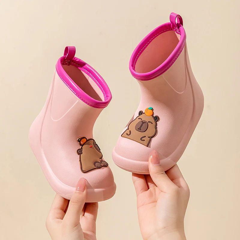 Capybara Children' Rain Boots for Kids Child Waterproof Boots Boy Rain Shoes for Girl Decorative Stock Water Boot Rain