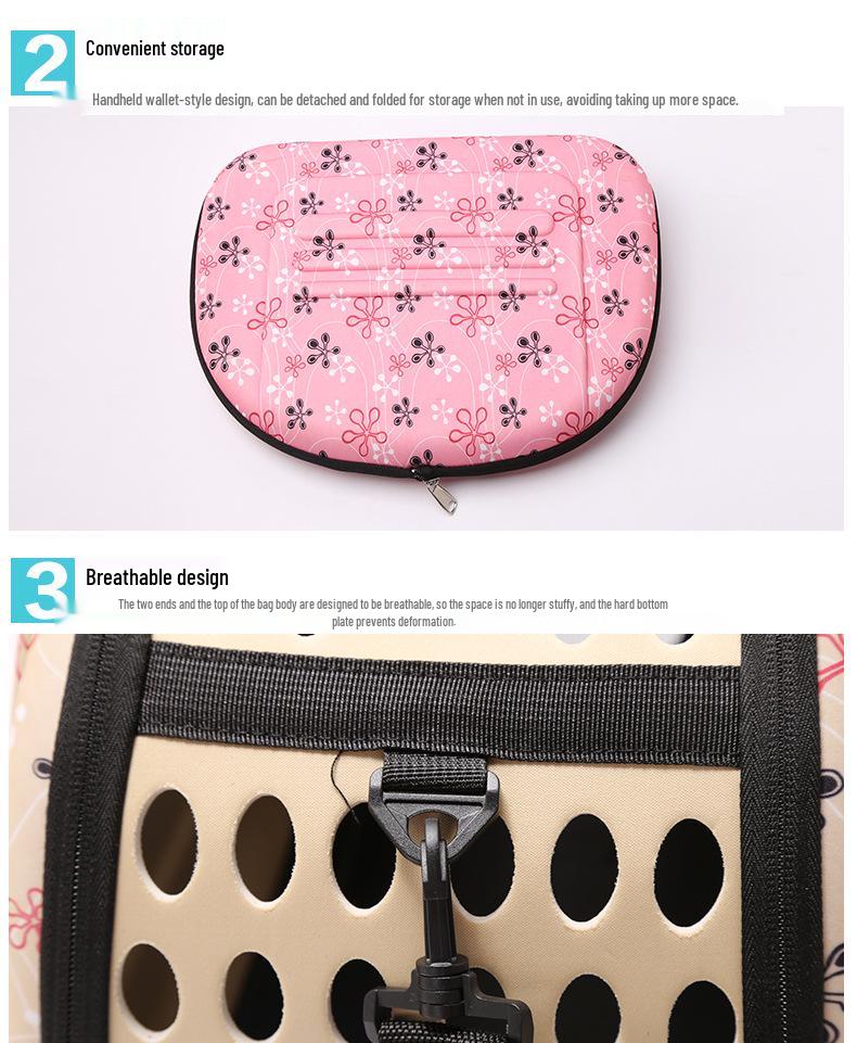 Pet Carrier: Space-Saving EVA Foldable Bag for Cats and Dogs