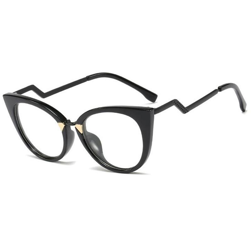 Glasses Female Blue Light Glasses Spectacle Feline Retro Eye Clear Filter Presbyopic Transparent Ladies Classic Computer Cat's Comfort Presbyopic