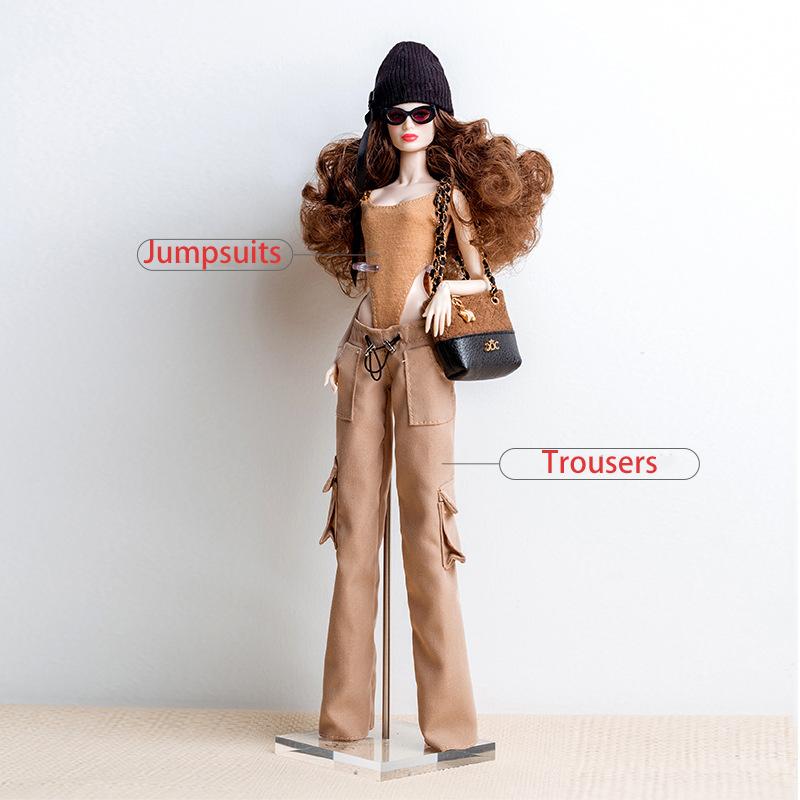 Freckles 32Cm Makeup Supermodel Doll Curly Hair Joint Movable 1/6 Babi Action Figure Toy Or Doll Clothes Collectible Gift
