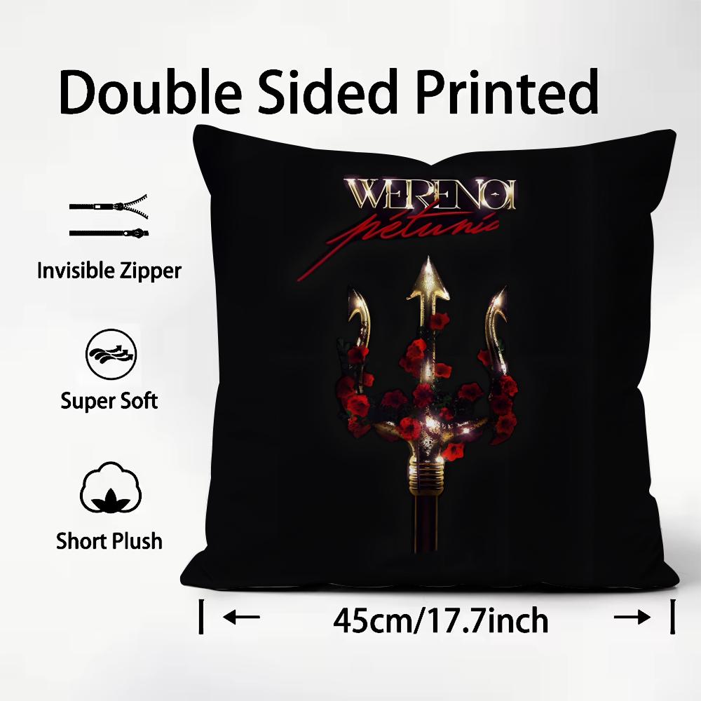 

WWerenoi Rapper Cushion Cover Plush Fabric Soft DoubleSided Printed Sofa Warm Winter Home Child Gift Pillow Case 30x30cm