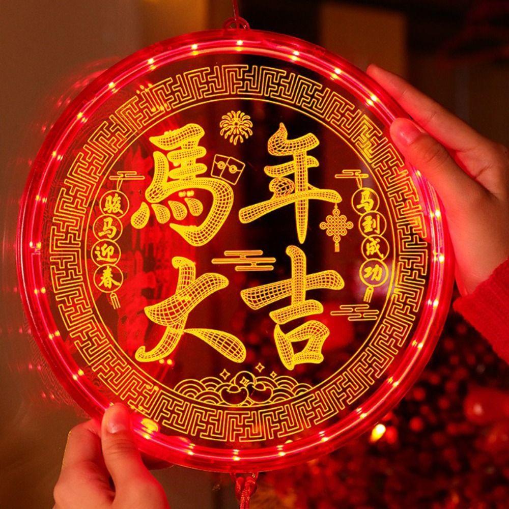 Acrylic New Year Lantern Red Hanging Lights New Red Hanging Lanterns  Chinese New Year