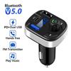 Bluetooth 5.0 FM vysielač do auta Duálny USB PD typ C rýchle nabíjanie Nabíjačka do auta Bluetooth mikrofón Handsfree do auta FM modulátor
