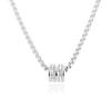 Transfer Bead Necklace for Men Titanium Steel Non-Fading Accessories for Women Versatile Personality Fashion Simple High-End Jewelry