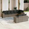 VidaXL Garden Lounge Set with Cushions 8 Pcs, Patio Sofas, Patio Furniture Set, Outdoor Furniture, Grey 3222819