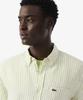 LACOSTE Men'S Linen Striped Short Sleeve Shirt Ch8061-56G 374